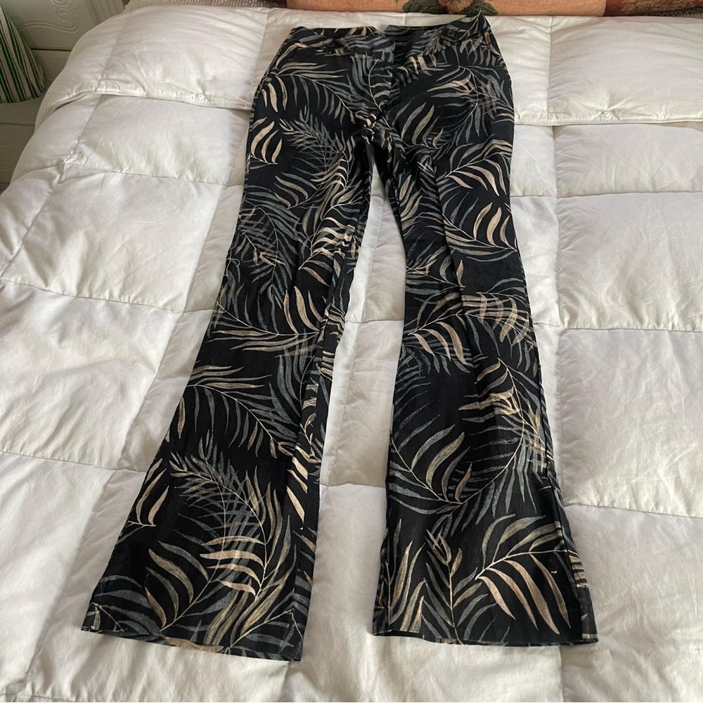 Y2K Contemporary leaf print pants
